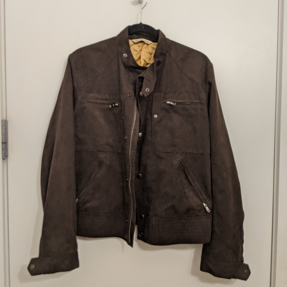 Brown suede jacket